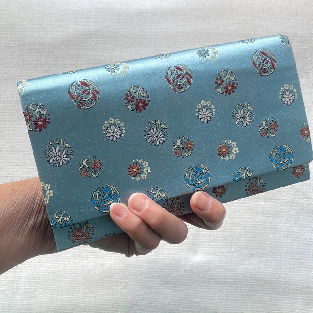 Vintage silk brocade clutch purse Kanebo Kyoto